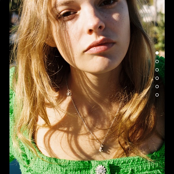 Zara textured weave green dress - Picture 11 of 11